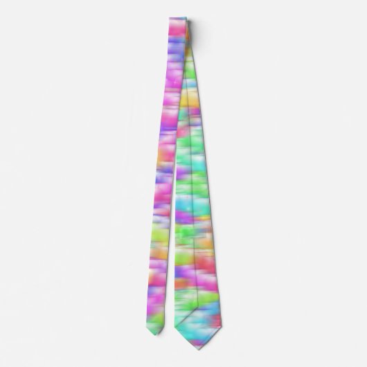 Rainbow sparkle bubbles stropdas (Achterkant)