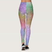 Rainbow Sparkle, gepersonaliseerd Leggings (Achterkant)