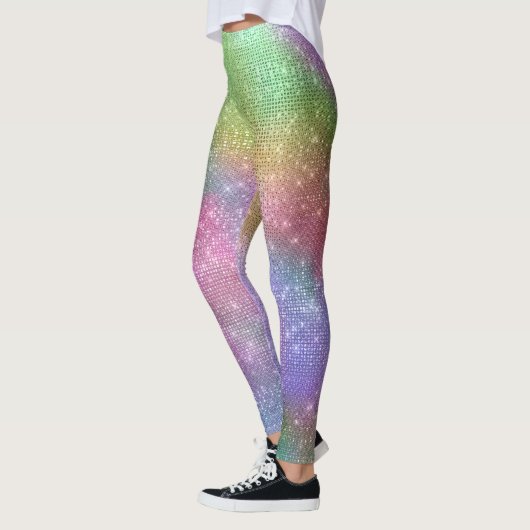 Rainbow Sparkle, gepersonaliseerd Leggings (Links)