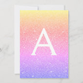 Rainbow Sparkle Glitter 13e dertien verjaardag Kaart (Voorkant)