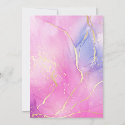 Rainbow Sparkle Glitter 1e verjaardagsfeestje Kaart (Achterkant)