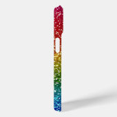 Rainbow Sparkle Glitter, gepersonaliseerd met naam Case-Mate iPhone Case (Achterkant / Rechts)