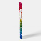 Rainbow Sparkle Glitter, gepersonaliseerd met naam Case-Mate iPhone Case (Achterkant / Links)
