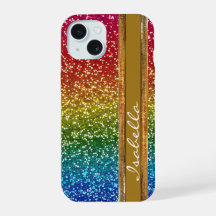 Rainbow Sparkle Glitter, gepersonaliseerd met naam
