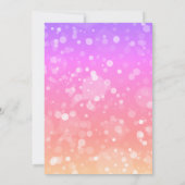 Rainbow Sparkle Glitter Lights 60e Verjaardagsfees Kaart (Achterkant)