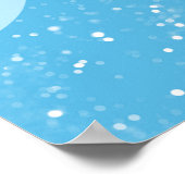 Rainbow Sparkle Glittery Unicorn Horn Face Poster (Hoek)