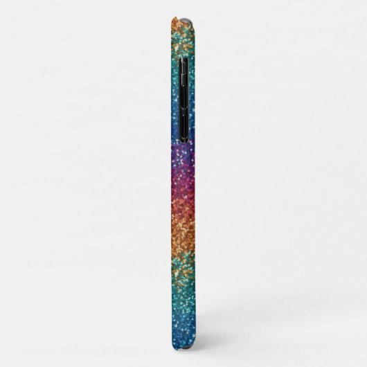 Rainbow Sparkle Metallic Elegant gepersonaliseerd Case-Mate iPhone Case (Achterkant/links)