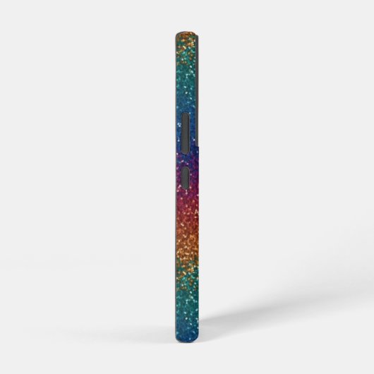 Rainbow Sparkle Metallic Elegant gepersonaliseerd Samsung Galaxy Hoesje (Rechterkant)