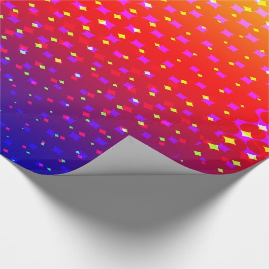 Rainbow Sparkle Pattern Cadeaupapier (Hoek)