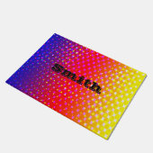Rainbow Sparkle Pattern Deurmat (Schuin)