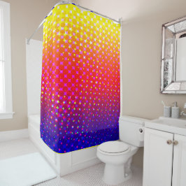 Rainbow Sparkle Pattern Douchegordijn