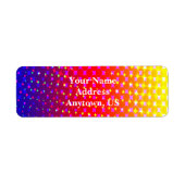 Rainbow Sparkle Pattern Etiket (Voorkant)