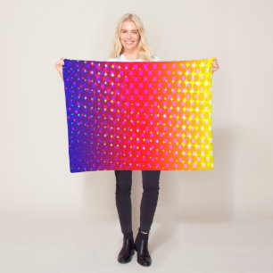 Rainbow Sparkle Pattern Fleece Deken