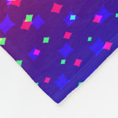 Rainbow Sparkle Pattern Fleece Deken (Hoek)