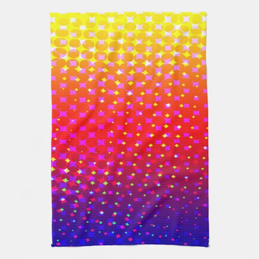 Rainbow Sparkle Pattern Theedoek (Verticaal)