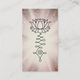 *~* Rainbow Sparkle Reiki Healing Energy Lotus Visitekaartje
