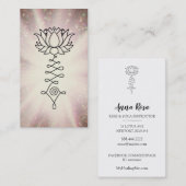 *~* Rainbow Sparkle Reiki Healing Energy Lotus Visitekaartje (Voorkant / Achterkant)