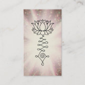 *~* Rainbow Sparkle Reiki Healing Energy Lotus Visitekaartje (Voorkant)