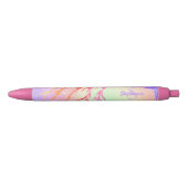 Rainbow Sparkles Monogram Naam Blauwe Inkt Pen (Voorkant)