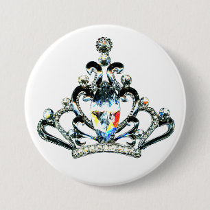 Rainbow Sparkles of a Tiara Ronde Button 7,6 Cm