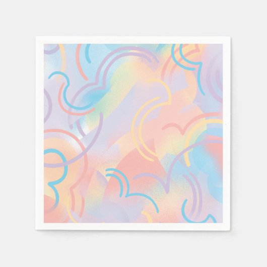 Rainbow Sparkles Servet (Voorkant)