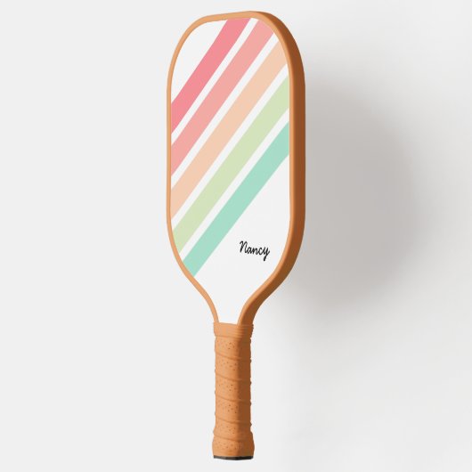 Rainbow Speciaal - Aangepaste Pickleball Paddle (Links)