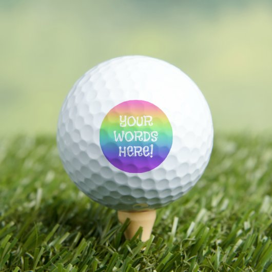 Rainbow Specialized Golf Ball Golfballen (Insitu Shirt)