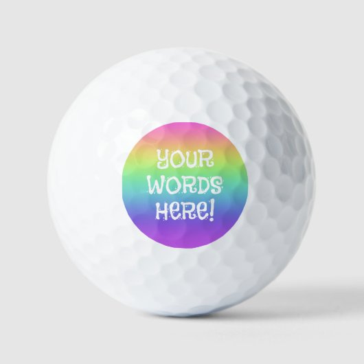 Rainbow Specialized Golf Ball Golfballen (Voorkant)