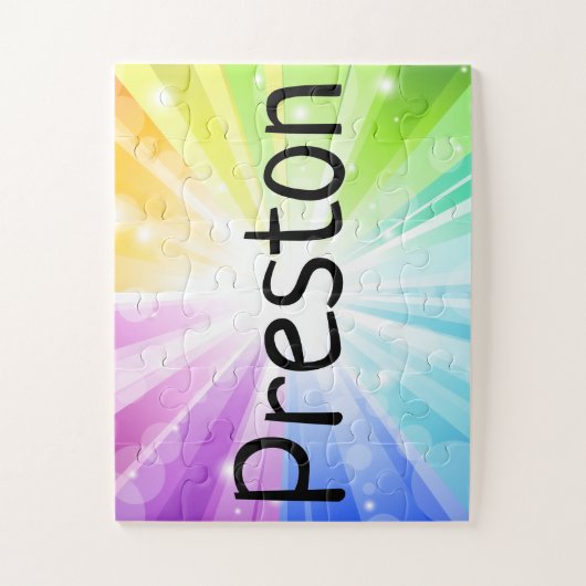 Rainbow Specialized Kinder Children's Name Puzzle Legpuzzel (Verticaal)