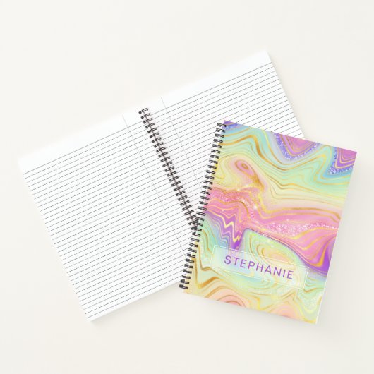 Rainbow Specialized Marble Strata Notitieboek (Binnen)