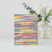 Rainbow Spectrum Abstracte Art Print Briefkaart (Staand voorkant)