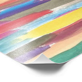 Rainbow Spectrum Abstracte Art Print Foto Afdruk (Hoek)