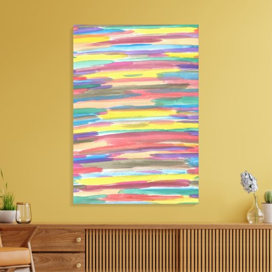 Rainbow Spectrum Art Abstracte Canvas Print (Insitu (Woonkamer))