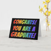 Rainbow Spectrum "CONGRATS! JE BENT EEN AFSTUDEREN Kaart (Gele Bloem)