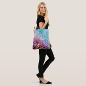 Rainbow Spectrum Flowers Tote Bag (Op model)
