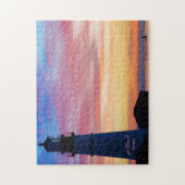 Rainbow Spectrum Sunrise Portland Head Lighthouse Legpuzzel (Verticaal)