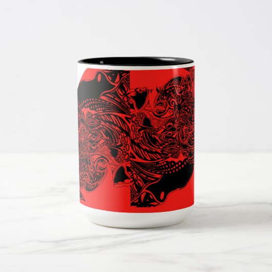 Rainbow Spider Web Mok collectie - Rood (Center)