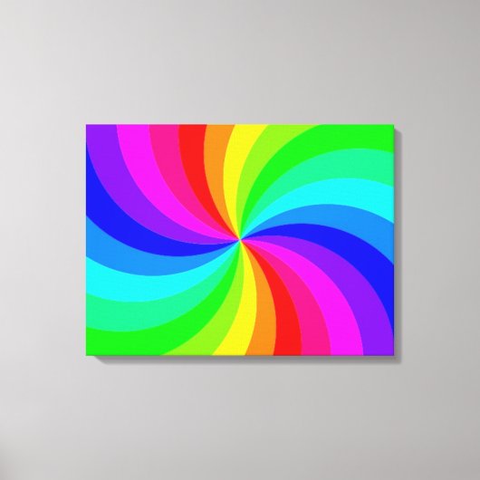 RAINBOW SPIRAAL CANVAS AFDRUK (Voorkant)