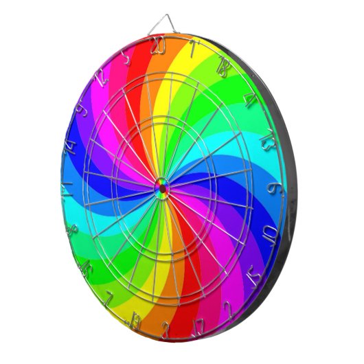 RAINBOW SPIRAAL DARTBORD (Voorkant Rechts)