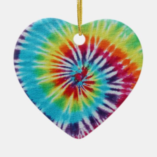 Rainbow Spiral 2 Sides Keramisch Ornament (Voorkant)