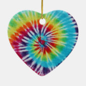 Rainbow Spiral 2 Sides Keramisch Ornament (Achterkant)