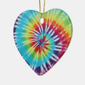 Rainbow Spiral 2 Sides Keramisch Ornament (Links)