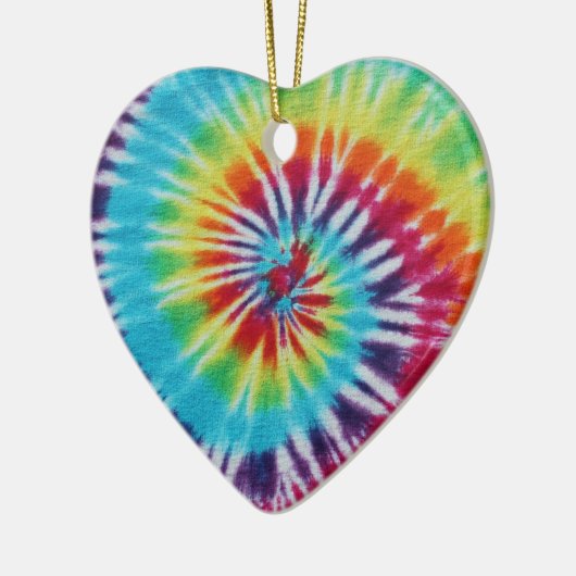 Rainbow Spiral 2 Sides Keramisch Ornament (Links)