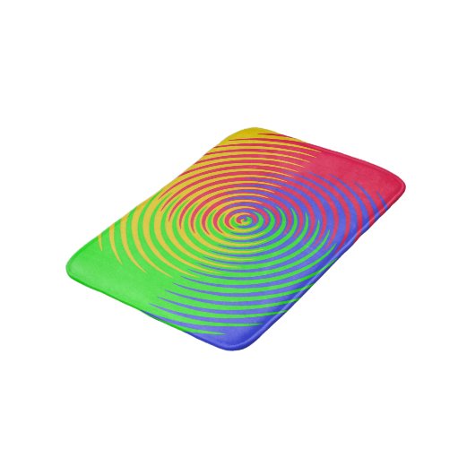 Rainbow Spiral Bath Mats Badmat (Gekanteld)