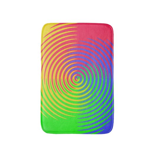 Rainbow Spiral Bath Mats Badmat (Voorkant Verticaal)