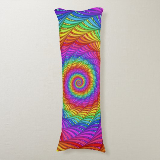 Rainbow Spiral Body Pillow Lichaamskussen (Voorkant Verticaal)