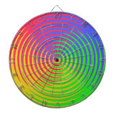 Rainbow Spiral Dartboard Dartbord (Voorkant)