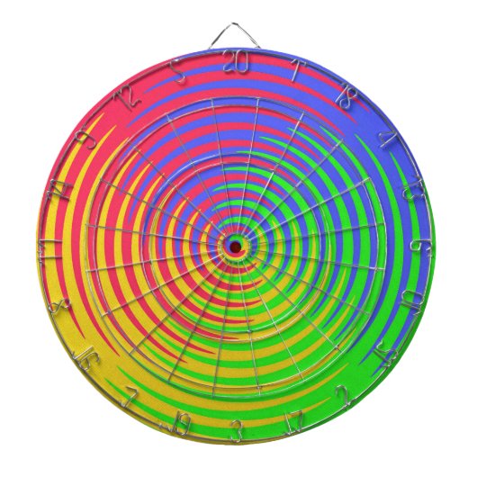 Rainbow Spiral Dartboard Dartbord (Voorkant)