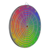 Rainbow Spiral Dartboard Dartbord (Voorkant Links)