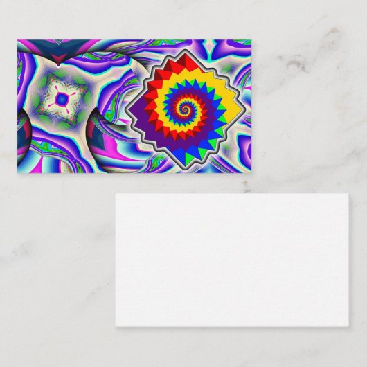 Rainbow Spiral Diamond Visitekaartje (Voorkant / Achterkant)